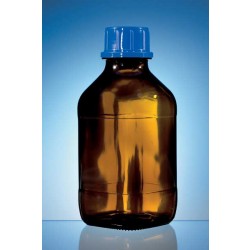 Brand: Dispensers / Burettes: Threaded bottle, Amber, without coating, 500 ml, thread 32, with screw cap, PP