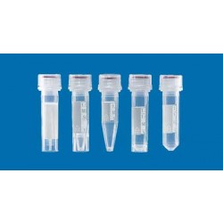 Brand: Tubes, Caps & Racks: Micro tube, PP, tamper-evident screw cap 1,5 ml, round bottom, sterile, graduated