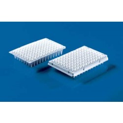 Brand: PCR Products: Plate, PCR 96-well PCR plate, white, for qPCR 0.2 ml half skirt elevated Wells