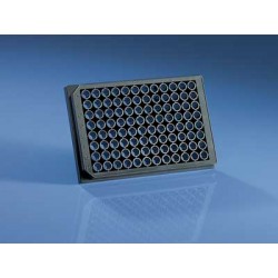 Brand: Microplates: Microplate:  ImmuonGrade 96 Well PS, transparent  bottom black Flat well 330ul