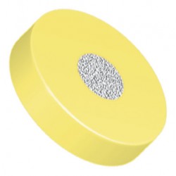 Filters & Frits: Titanium Frit in PCTFE Ring, Natural/ Red, 2µm, 0.094 Frit OD, 0.250 Ring OD