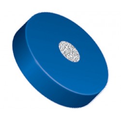 Filters & Frits: Stainless Steel Frit in PCTFE Ring, Natural/Blue, 0.5Âµm, 0.062â Frit OD, 0.200â Ring OD