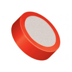 Filters & Frits: Titanium Frit in PCTFE Ring, Natural/ Yellow, 0.2µm, 0.188 Frit OD, 0.247 Ring OD