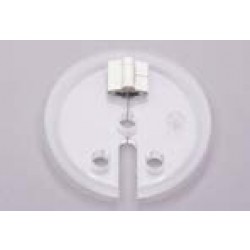 QLA Dissolution Vessel Covers: Clear Hinged Cover with Paddle Slot for ACCUBKT-VK & VK auto-sampler