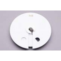 QLA Dissolution Vessel Covers: Black Acrylic Hinged Cover with Small Center Hole for Distek Baths