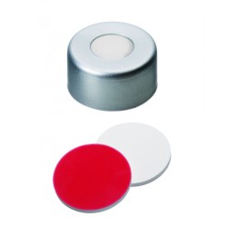 Vials, Caps and Closures: Crimp Cap 11mm, White Silicone,