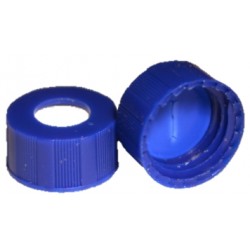 Discounted Vials and Caps: Short Thread Cap Blue 9mm,