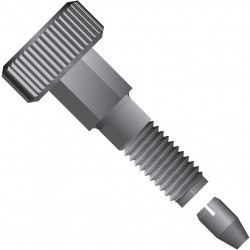 SealTightâ¢ Fitting, for 1/16" OD Tubing, 10-32 Coned, PEEK, Black