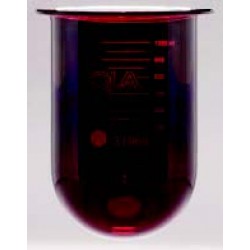 QLA Dissolution Vessels: 1000mL Amber Glass PEAK Vessel with Plastic Rim compatible with  Agilent 708/709-DS Baths, Serialized