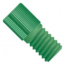 SuperFlangelessâ¢,  Fitting Nut,  1/16" OD Tubing, 6-40 Flat Bottom,  PEEKâ¢, Green