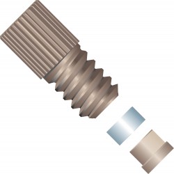 SuperFlangelessâ¢,  Fitting Nut,  1/16