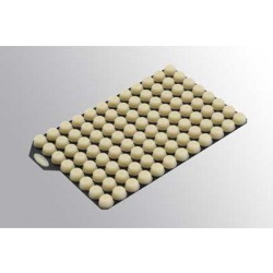 Micronic Pierceable TPE Capcluster Natural for capping 96 individual tubes (Ethylene Oxide Treated)