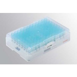 Micronic Loborack-96 White, Laser etched (including standard cover) (Barcoded A1-H1 side)