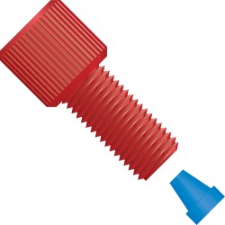 Upchurch: Flangeless Nut Delrin 1/4-28 1/16