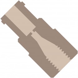 Adapters & Connectors: Adapter, Luer (Female) to 10-32 Coned (Female), PEEK