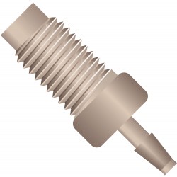 Adapters & Connectors: Barbed to Thread Adapter, 1/4