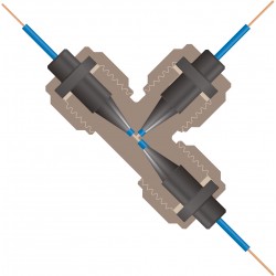 Adapters & Connectors: MicroTee for MicroTight Sleeves, 5/16