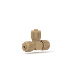 Adapters & Connectors: MicroTee for 1/32â OD Tubing, 5/16