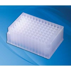 KX: Microplate, Deep Well, 96 Well, Polypropylene, 2.0 mL, Clear, Round Bottom, Round Wells, no Lid, Sterile, Individually Packaged