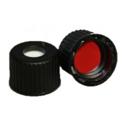 Discounted Vials and Caps: Screw Cap 8mm Open, Silicone/Red