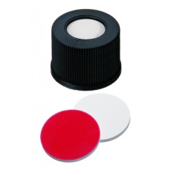 Discounted Vials and Caps: Screw Cap 10mm Open, Silicone/Red