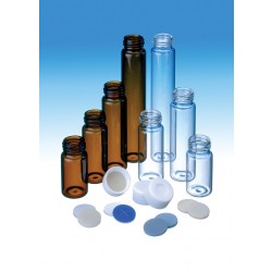 24mm Combination Seal: PP Screw Cap, white, closed top; Butyl red/PTFE grey, 55° shore A, 2.5mm