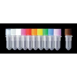 Corning Axygen: Tubes, Caps & Racks: Tube, 0.5ml Screw Cap with O Ring Brown