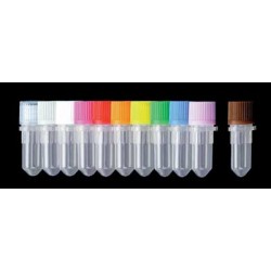 Corning Axygen: Tubes, Caps & Racks: Tube, 0.5ml Screw Cap Tubes, Small and Caps with O-Rings, Clear