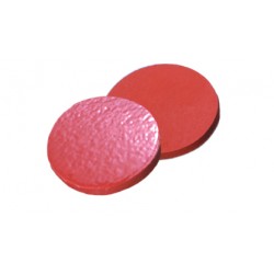 12mm Septa, Natural Rubber red-orange/TEF transparent, 60° shore A, 1.3mm