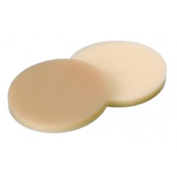 30.2mm Septa, Silicone cream/PTFE beige, 55° shore A, 3.2mm, for SCHOTT Screw Cap GL 32