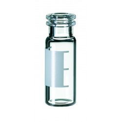 2ml Snap Ring Vial, 32 x 11.6mm, clear glass, 1st hydrolytic class, wide opening, label and filling lines