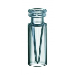 TopSert (trade mark): TPX Snap Ring Vial, 32 x 11.6mm, with integrated 0.2ml Glass Micro-Insert, 15mm top (>>> silanized <<<)
