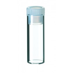 2ml Shell Vial, 31.5 x 11.6mm, clear glass; 12mm PE Plug, transparent