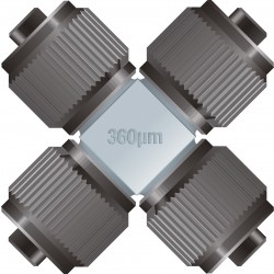 Adapters & Connectors: VHP MicroCross, for 360µm OD Tubing, 5-16
