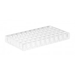 Vial-Rack, Acrylic (173 x 95 x 20mm), 50 cavities with a diameter of 12mm